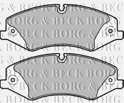 BORG & BECK bbp2217 -  Комплект тормозных колодок, дисковый тормоз